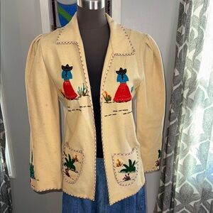 Vintage 1930’s - 1950’s Mexican Tourist Jacket